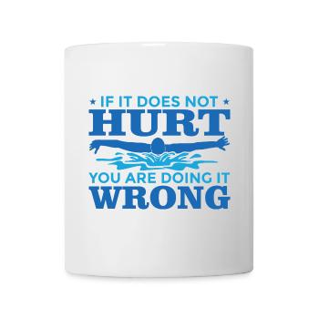 Schwimmen - Tasse - Weiß - Vorne