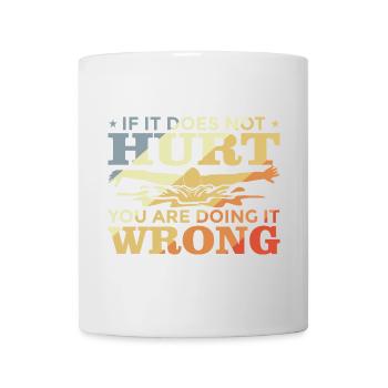 Funny swimming joke - Mug - white - Front