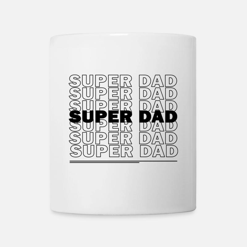 SUPER DAD - Tasse - Weiß