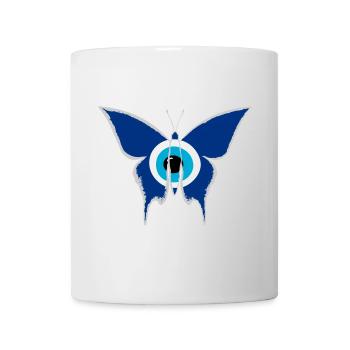 Nazar butterfly white - Mug - white - Front
