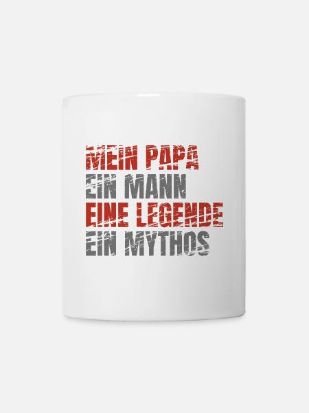Papa Legende Mythos Grunge - Tasse - Weiß