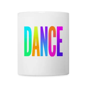 Rainbow Gradient Dance Typography - Mug - white - Front