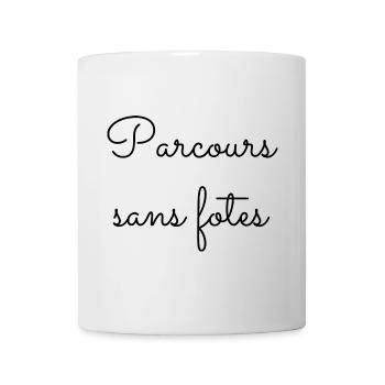Parcours sans fotes - Mug blanc - blanc - Devant