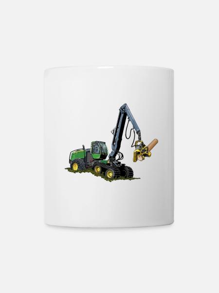 Moissonneuse-batteuse, Moissonneuse-batteuse - Mug blanc - blanc