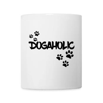 Dogaholic pour les amoureux des chiens. Amour de chien * - Mug blanc - blanc - Devant