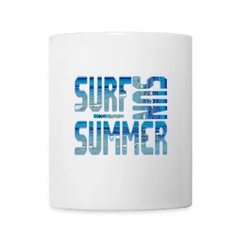 Summer Surf Blue Beach Sea Water Sun - Mug - white - Front