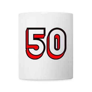 50 JAHRE. 50-JÄHRIGES JUBILÄUM. 50-JÄHRIGES JUBILÄUM. 50 - Tasse - Weiß - Vorne