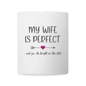 Ma femme est parfaite - Mug blanc - blanc - Devant