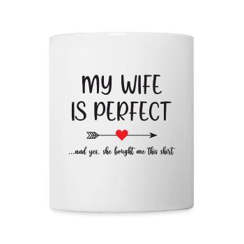 Ma femme est parfaite - Mug blanc - blanc - Devant