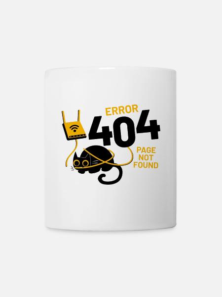 Erreur 404 Page introuvable - Mug blanc - blanc