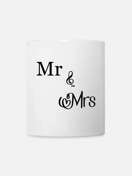 Mr and Mrs - Tasse - Weiß