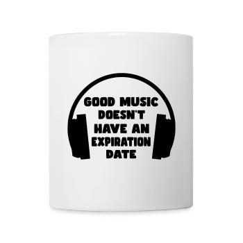 La bonne musique n’a pas de date d’expiration * - Mug blanc - blanc - Devant