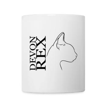 Devon Rex Profil Chats Chat Wilsigns - Mug blanc - blanc - Devant