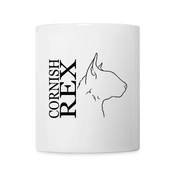 Cornish Rex Profil Chat Cat Wilsigns - Mug blanc - blanc - Devant