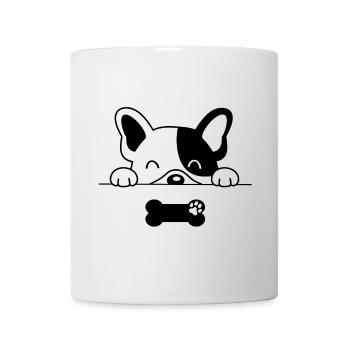 chien, dog, french bulldog - Mug blanc - blanc - Devant