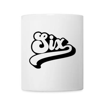 Six 6th Birthday Kids Boys Girls 6 Years Old - Mug - white - Front