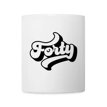 Forty 40th Birthday Men Women 40 Years Old - Mug - white - Front