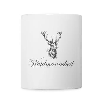 Waidmannsheil Hirsch Emblem - Tasse - Weiß - Vorne