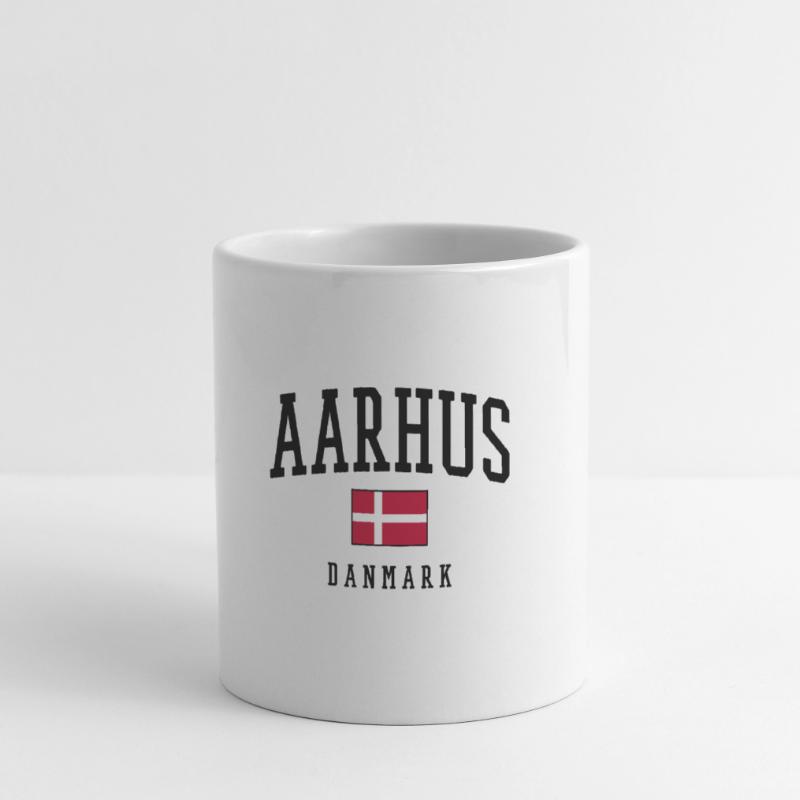 AARHUS DANMARK – Conception du drapeau du Danemark Mug blanc