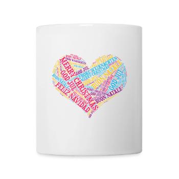 Merry Christmas Merry Christmas WordCloud t-shirt - Mug - white - Front
