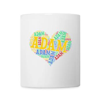 Adam heart heart cloud t-shirt gift t-shirt - Mug - white - Front