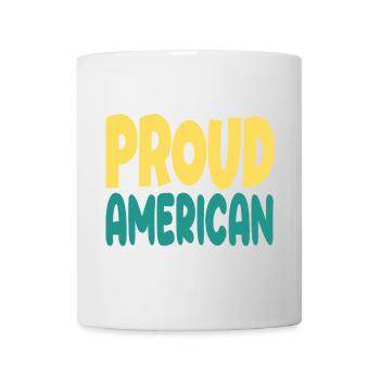Pround amerikanische Typografie - Tasse - Weiß - Vorne