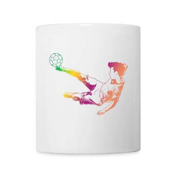 Fußball Skizze - Tasse - Weiß - Vorne