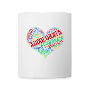 t-shirt Addolorata t-shirt coeur nuage de mots - Mug blanc - blanc - Devant