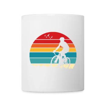 Sunset Ride Silhouette - Tasse - Weiß - Vorne