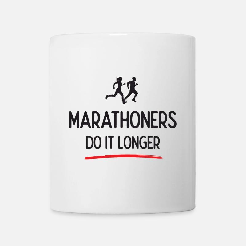Marathoners Do It Longer - Mug - white