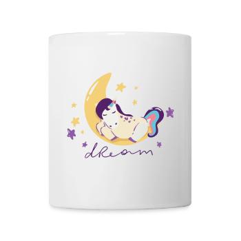 Dream Unicorn on Moon - Mug - white - Front