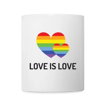 Mois de la fierté LGBT - Love is Love - Mug blanc - blanc - Devant