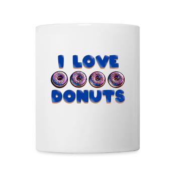 I LOVE DONUTS - Tasse - Weiß - Vorne