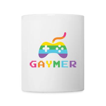LGBTQ Pride Month - Gaymer Pixel Schriftart - Tasse - Weiß - Vorne