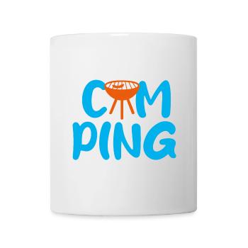 Camping Grill Camper Bratwurst Grillmeister Fan - Tasse - Weiß - Vorne