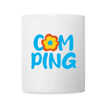 Camping Blume Comic Fan Camper Urlaub Outdoor - Tasse - Weiß - Vorne