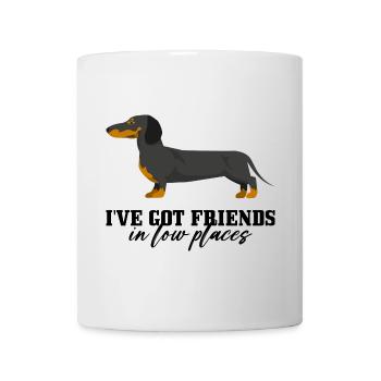 Dackel Ember Silhouette - Tasse - Weiß - Vorne