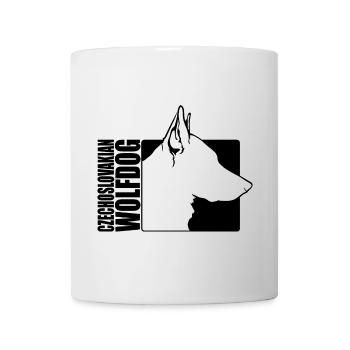 Czechoslovakian Wolfdog Profil Hund Wilsigns - Tasse - Weiß - Vorne