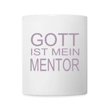 Gott ist mein Mentor - Tasse - Weiß - Vorne