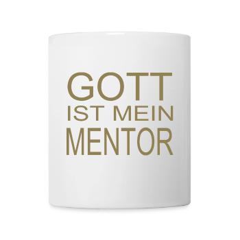 Gott ist mein Mentor - Tasse - Weiß - Vorne