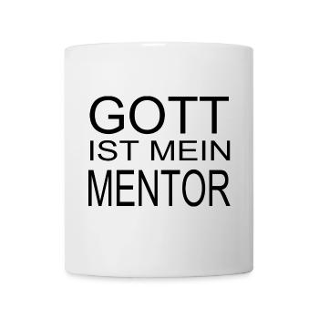 Gott ist mein Mentor - Tasse - Weiß - Vorne