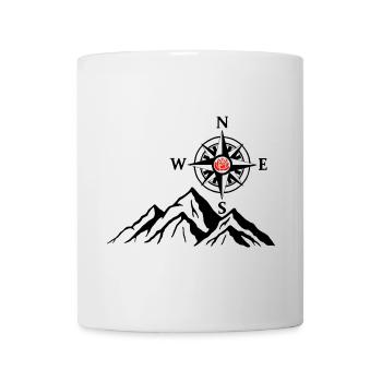 The Black Mountain and the Compass Rose - Mug - white - Front