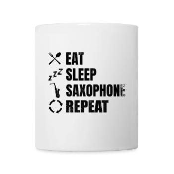 Saxophone player daily routine - Mug - white - Front