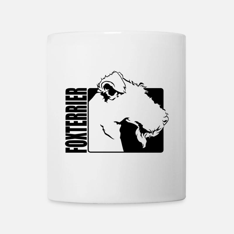 Foxterrier Profil Hunde Hund Wilsigns - Tasse - Weiß