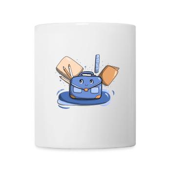 Cartable Bleu - Mug blanc - blanc - Devant