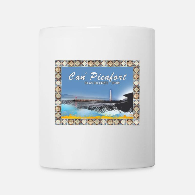 Can Picafort Küstenlandschaft - Tasse - Weiß