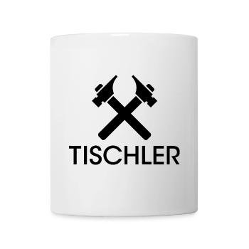 Werkzeuge Tischler Icon Grafik Illustration Symbol - Tasse - Weiß - Vorne