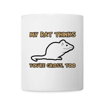 Drôles de dictons rat animaux de compagnie animaux de compagnie - Mug blanc - blanc - Devant