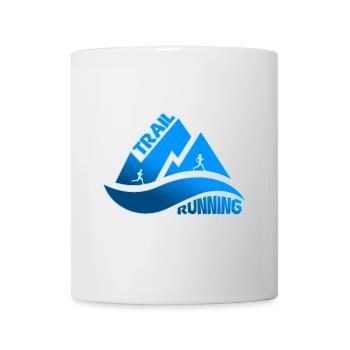 Trail Running Mountains Man Woman - Mug - white - Front