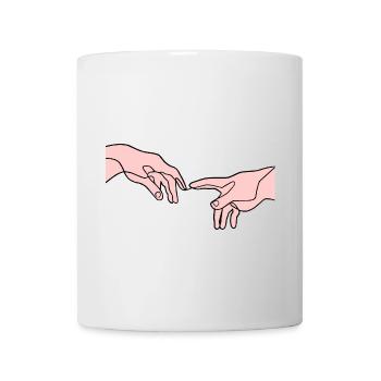 La création des mains d’Adam - Mug blanc - blanc - Devant